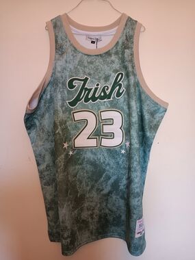 7XL LEBRON JAMES Irish 23 Green Basketball Jersey